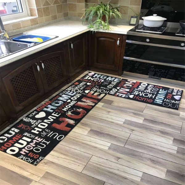 

floor oil proof household doormat personality fashion strip kitchen antiskid mat