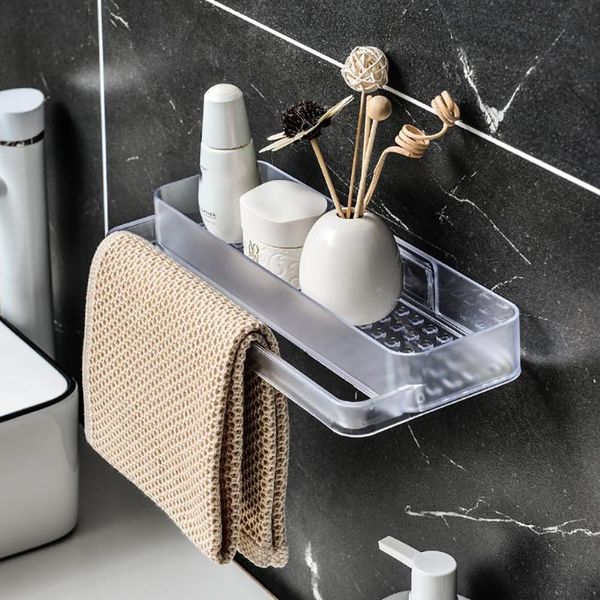 

bathroom storage & organization towel rack punch sundries organizer kitchen wall