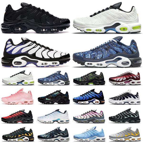 

tn plus running shoes tns mens triple black white first use neon grey reflective hyper blue spider web women breathable sneakers trainers ou