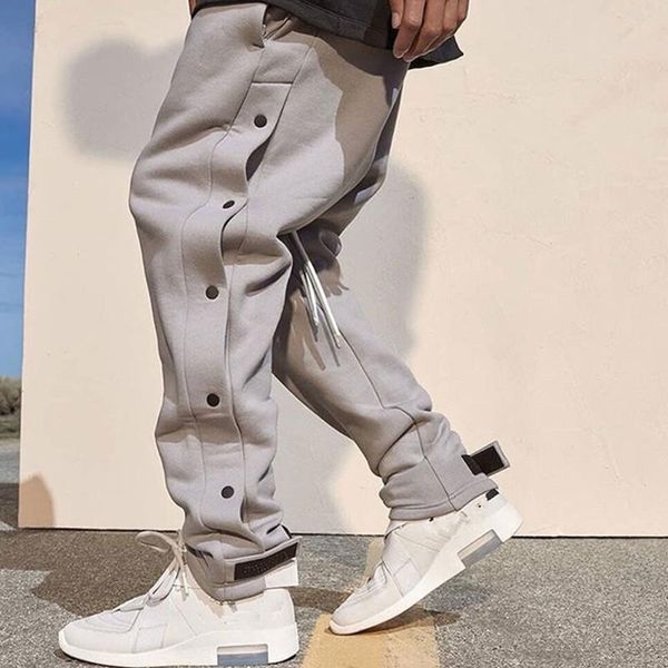 

street apparel cargo brand pants men 2021 hip hop jogging pants fashion gyms casual jogging men's fastener, Black