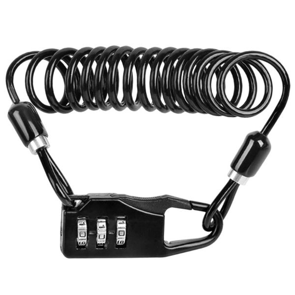 

bike locks 1pc lock portable coded three-digit password steel wire scooter