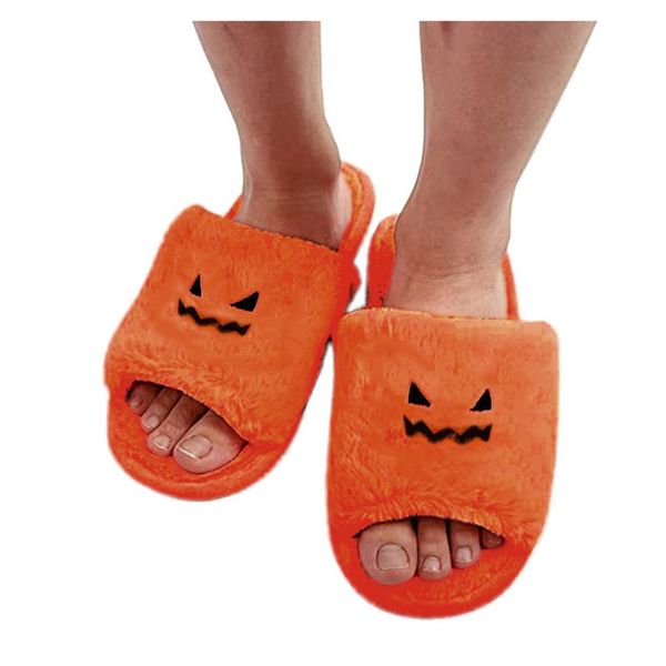 

slippers winter women house faux fur fashion warm shoes woman slip on flats female slides cozy home furry halloween, Black