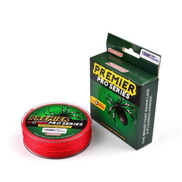 

100m 109yards 4 strand braided fishing line pe spectra lines red green blue yellow gray jllkau ladyshome