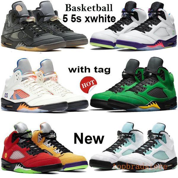 

men 5 5s xwhite basketball shoes alternate bel black muslin sneakers what the easter fire red silver tongue 2020 trainers keychain