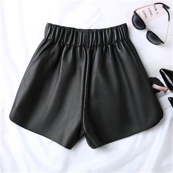 

2021 new fashion genuine sheep leather j2 shorts k53g, White;black