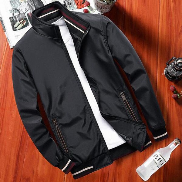 

men's jackets brand bomber jacket zipper casual pilot coat men clothing streetwear fashion slim fiti autumn business outerwear male top, Black;brown
