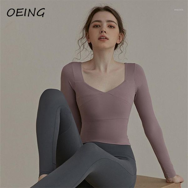

yoga outfit entgoing long sleeve gym crop for women workout clothing seamless fitness shirts