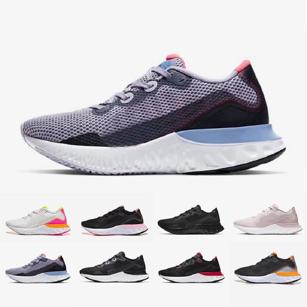 

triple black white react renew run mens running shoes violet frost particle grey barely volt platinum tint men women sports sneakers