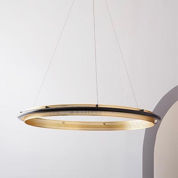 

pendant lamps post modern led chandelier light luxury circular living room haning lamp nordic designer restaurant bedroom fixtures