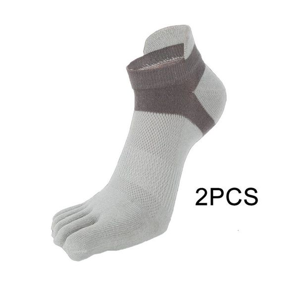 

1 pair summer new universal men's five fingers cato casual breathing mesh socks mouth and foot protection design, Black