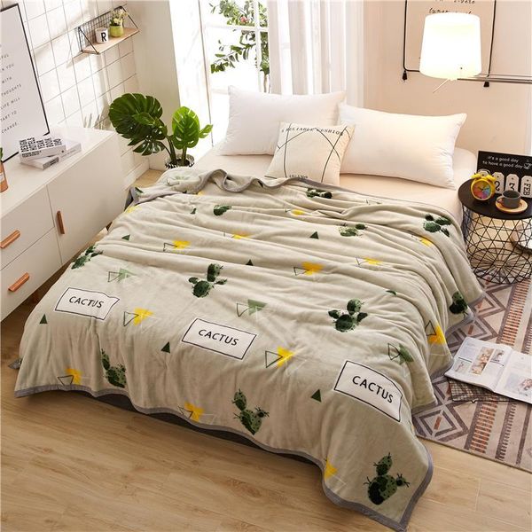 

k flannel blanketlight thin mechanical wash flannel blanket bedspread thicken plush cover for bed sofa home decor dropship jy