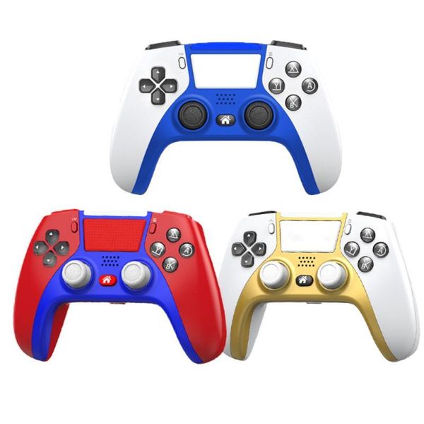 

game controllers & joysticks bluetooth-compatible gamepad for ps 4 console wireless controller video 6-axis double vibration pc joystick con