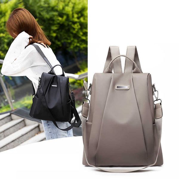 

hbp non-brand style backpack women's fashion korean versatile oxford canvas schoolbag travel women sport.0018