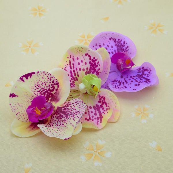 

6pcs artificial plants flowers home wedding decoration accessories fake phalaenopsis diy a cap christmas wreath sil jlllcb