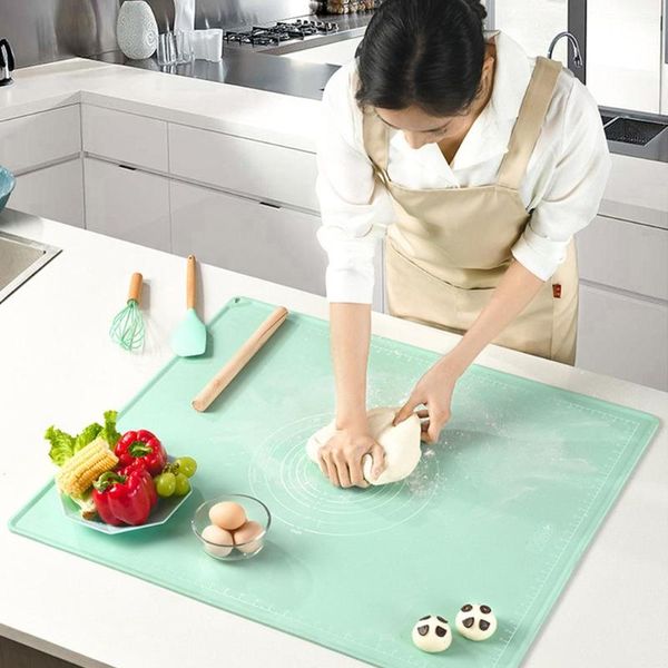 

rolling pins & pastry boards kitchen mat food grade silicone non-stick dough with scale anti-fouling foldable supplies