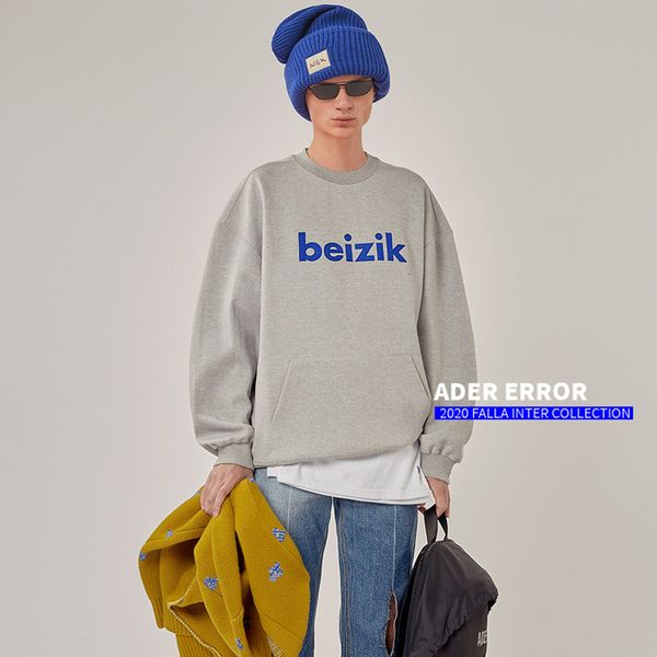 

2021 new error sweatshirts men women blue letter adererror hoodie cotton ader hoodies 7foz, Black