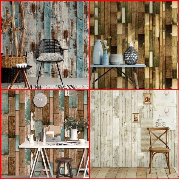 

wallpapers waterproof pvc self adhesive wood mura wallpaper roll for living room kitchen kids bedroom walls