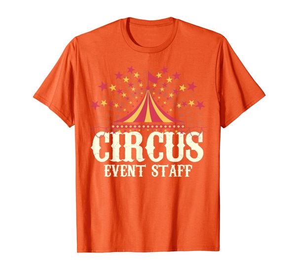 

circus event staff shirt, White;black
