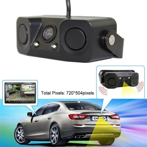 

car rear view cameras& parking sensors night vision camera monitor 2led with radar sensor rugged durable not easily damaged