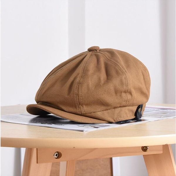 

spring summer and autumn cotton octagonal cap lady small size beret man plus newsboy hats 54 56cm 58 60cm 60, Blue;gray