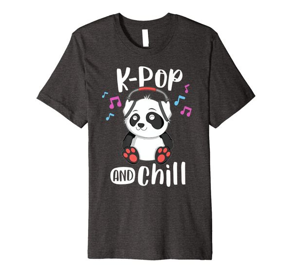 

k-pop and chill shirt teens panda kpop quote kawaii gift, White;black