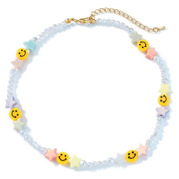 

chains freshwater pearl necklace female girl crush 2021 for summer beach vintage aesthetic stackable jewelry, Silver