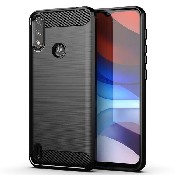 Carbon Fiber Shopproof Cover защитный тонкий гибкий силиконовый корпус TPU для Moto G Stylus 2021 E7 POWER G POWER G9 PLAY G9 PLUS G 5G PLUS