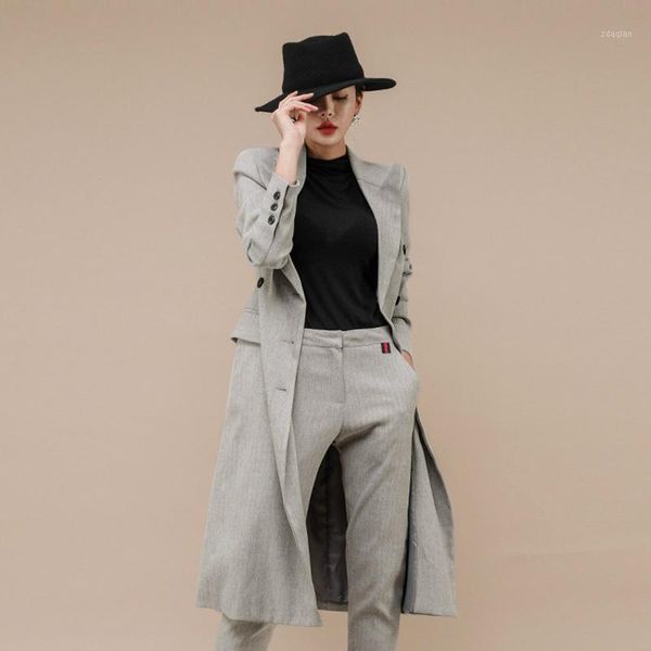 

women's trench coats 2021 brand designer runway windbreaker coat jacket women korean style casual blazer slim long double button winter, Tan;black