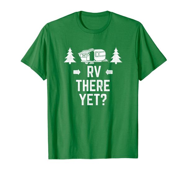 

rv tshirt rv there yet vintage trailer, White;black