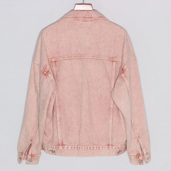 

2021 spring autumn vintage pink denim women casual outerwear korean loose short jeans jacket coat female chaqueta mujer rjbv, Black;brown