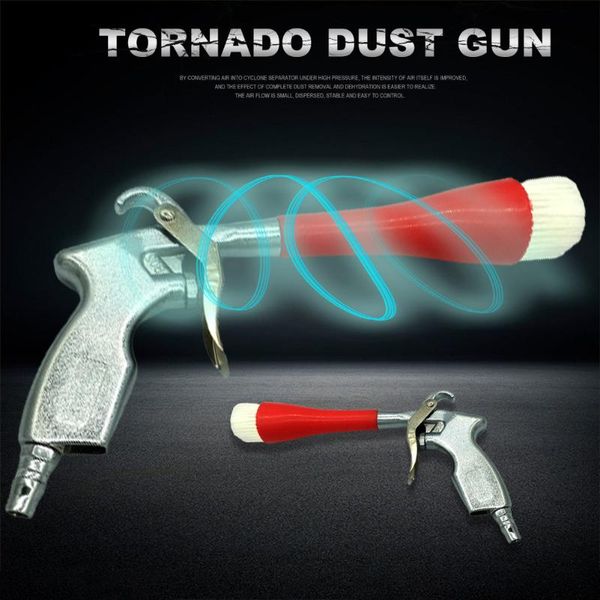

t26 high pressure pneumatic duster air blow gun auto dust removal clean tools brush microfiber towel