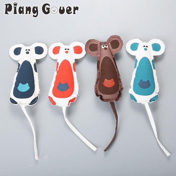 

cat toys 4pcs/lot mouse pet toy cute mice canvas in sound paper