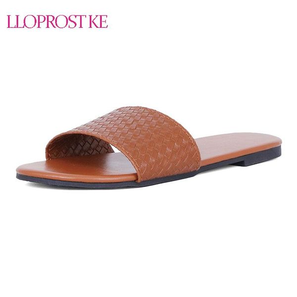 

slippers lloprost ke 2021 women fashion summer comfy flats shoes plus size open toe slipper outdoor beach slides, Black