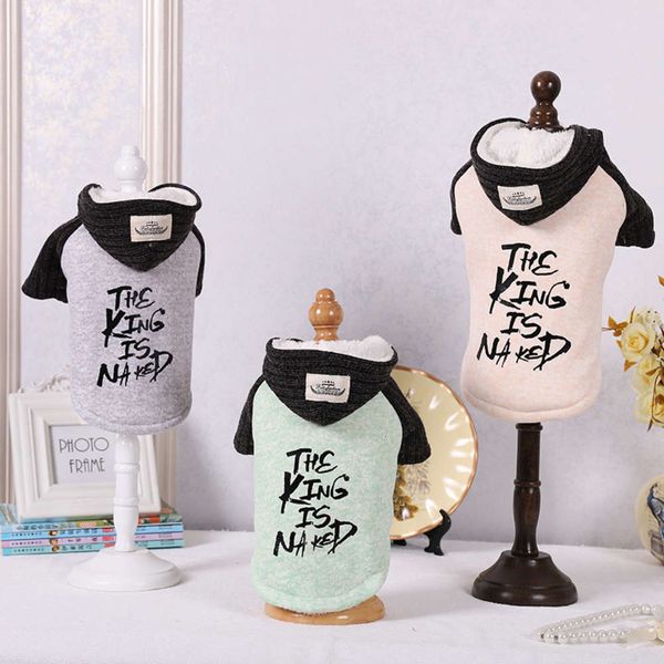 

2019 new pet autumn and winter plush thickened sweater teddy dog clothing straight