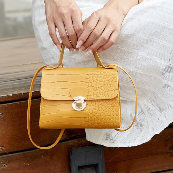 

evening bags fashion shopping bag retro casual women totes shoulder female leather solid color chain handbag for ladies phone case