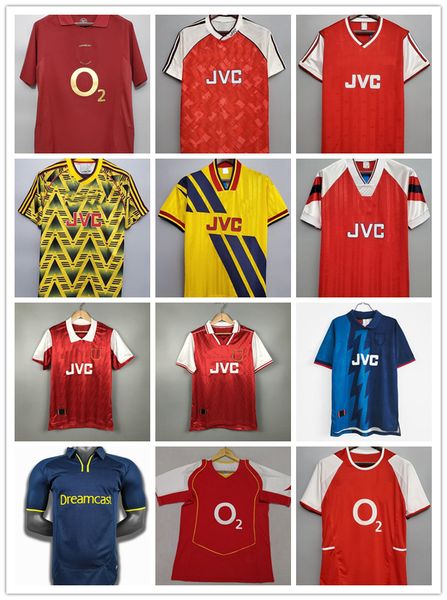 

arsen retro soccer jerseys 02 05 henry bergkamp v. persie mens 94 97 vieira merson adams home away 3rd football shirt short uniforms, Black;yellow