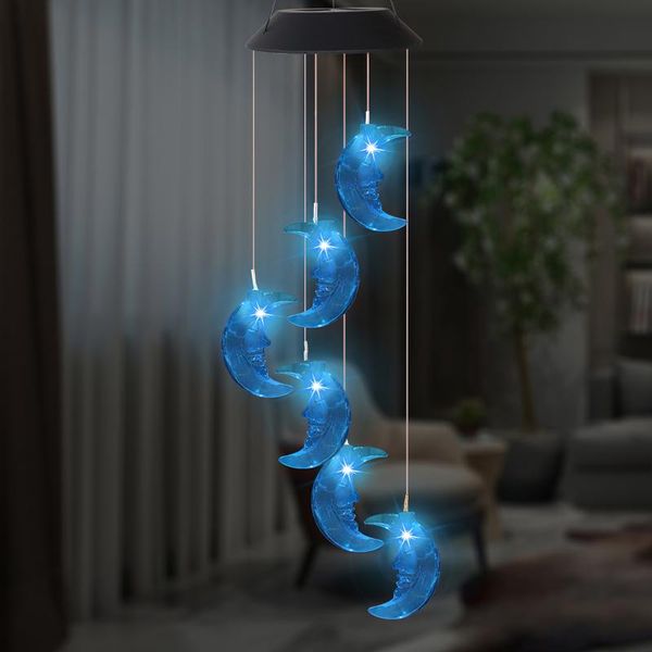 

solar lamps color changing led power lamp wind chimes garden decoration yard waterproof light lighting hanging decor