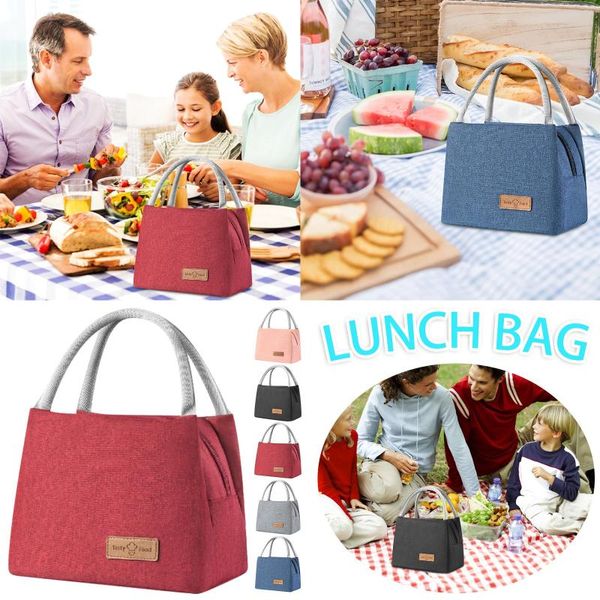 

storage bags meal bag, reusable beach cooler lunch bag office school picnic leakproof box #tp
