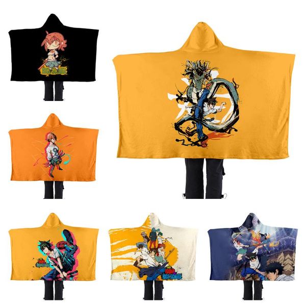 

blankets anime the god of high school wearable soft warm cartoon lazy flannel fleece blanket cosplay costume for bedroom sofa travel car