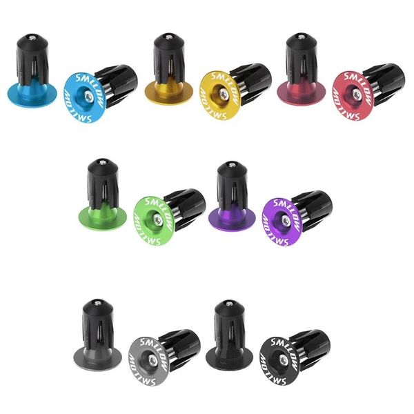 

bike horns 2pcs bar end plugs aluminum road bicycle grip handlebar caps mtb accessory