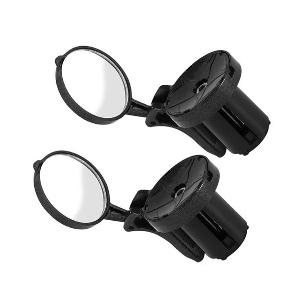

bike groupsets 1 pair adjustable handlebar rearview mirror plug rear sight for motorcycle cycling (black)