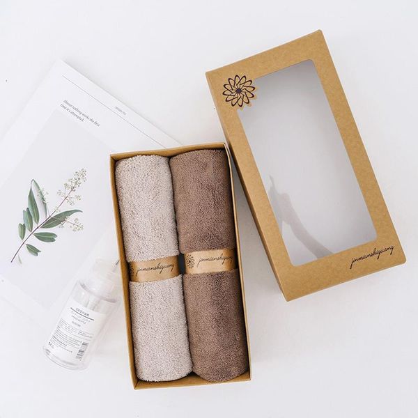 

towel soft absorbent and quick-drying gift double kraft paper box el wedding color