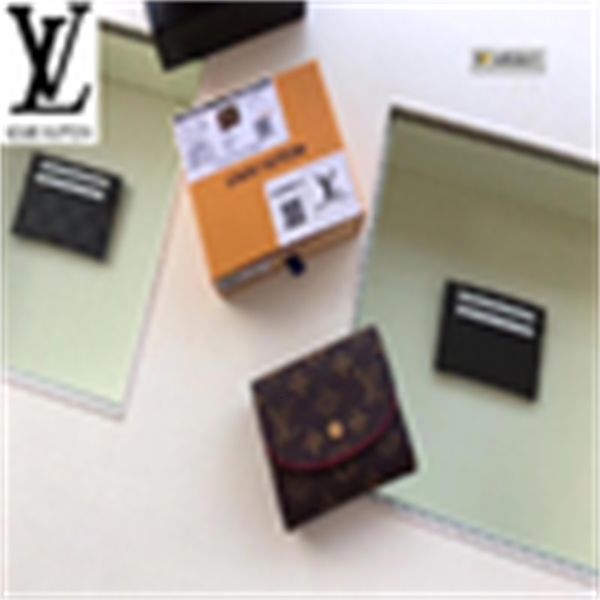 

clutches brand designer luxury x154 m62037 personality novel folding coin purse women real leather long wallet chain wallets compact purse e, Red;black