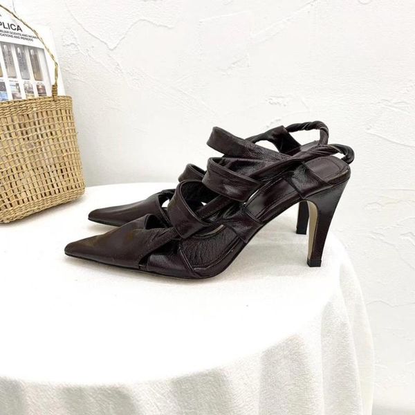 

asusan_ store summer genuine leather sandal women solid color summer sandal, Black