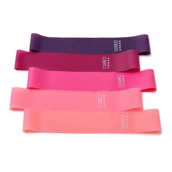 

resistance bands 5pcs set elastic squat stretching hip lifting tension silicone exercise for yoga training pilates