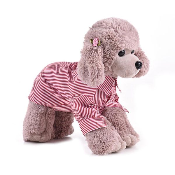 

dog apparel pet clothes premium breathable striped shirt underwear super cute puppy supplies for soft cotton