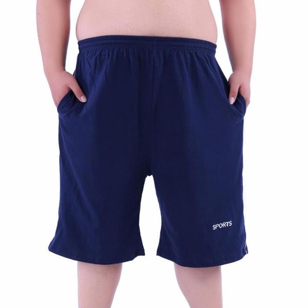 

men's shorts size 10xl 150kg men summer sports big cotton navy blue black workout oversized high elasticity loose homewear, White;black