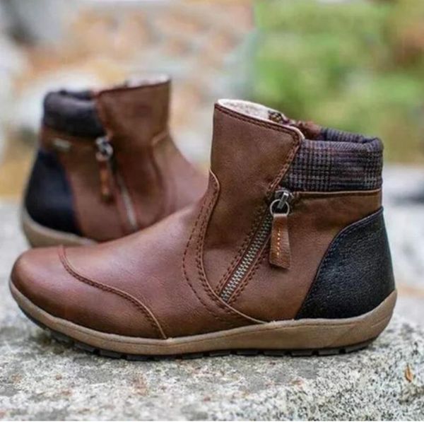 

boots women ankle flat light soft matin shoes woman booties autumn shoe chaussures femme zapatos mujer sapato k0186, Black