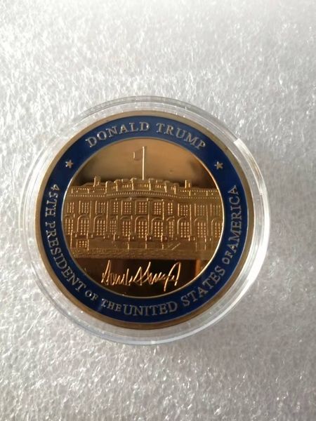 Presente O Presidente dos EUA Trump White House Memorial Desafio Coin Coin Coin