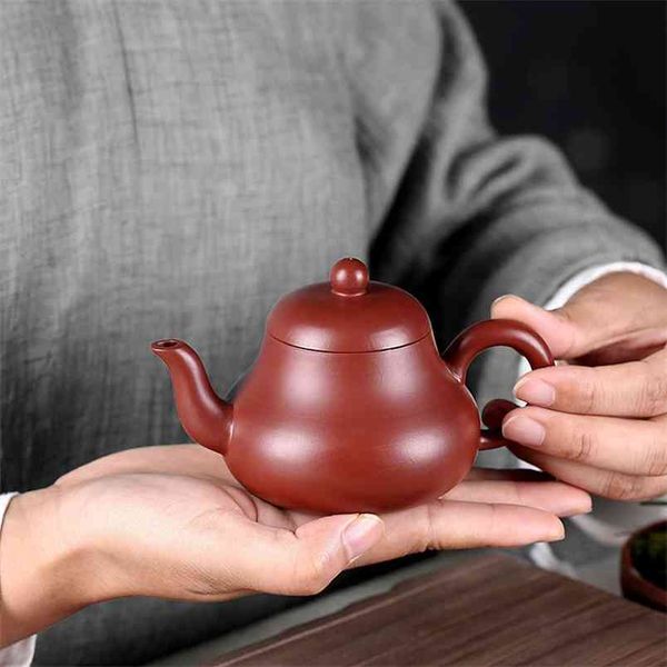 Teiera Yixing Viola Argilla Minerale Fango Bollitore fatto a mano Dahongpao Invia confezione regalo Teaware 210813